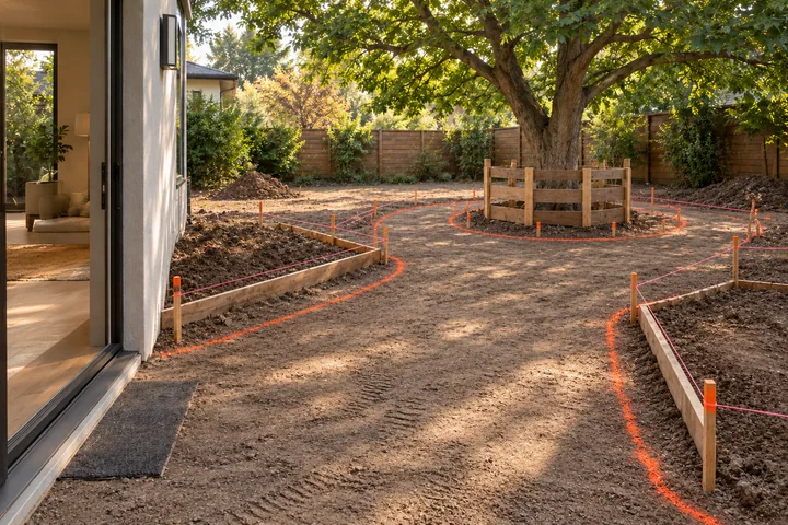 Accessible step-free backyard: Site preparation