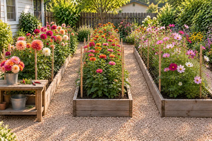 Backyard cut-flower garden: Final styling