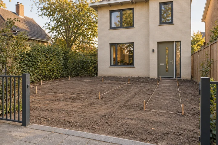Bicycle-storage entry garden: Site preparation