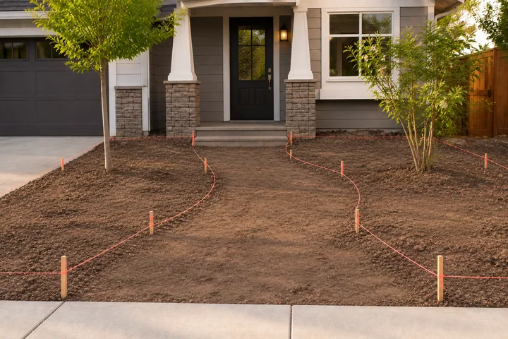 Child-safe front walk garden: Site preparation