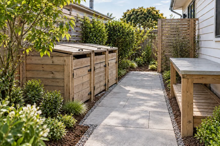 Compost and potting service garden: Planting