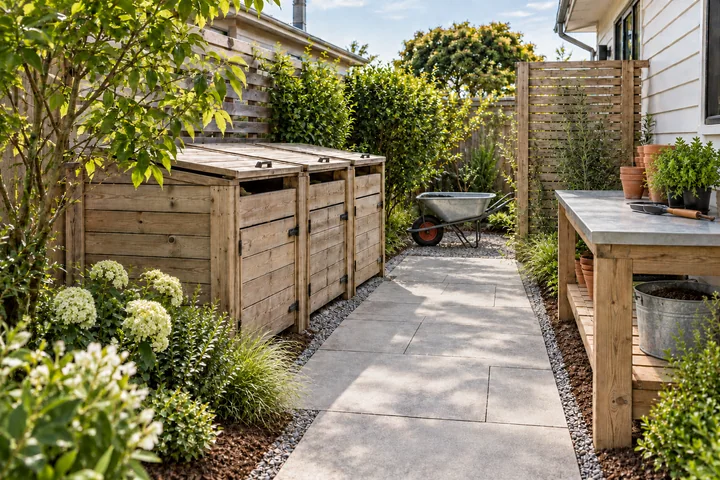 Compost and potting service garden: Final styling