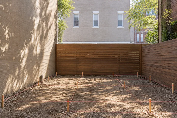 Container shade courtyard: Site preparation