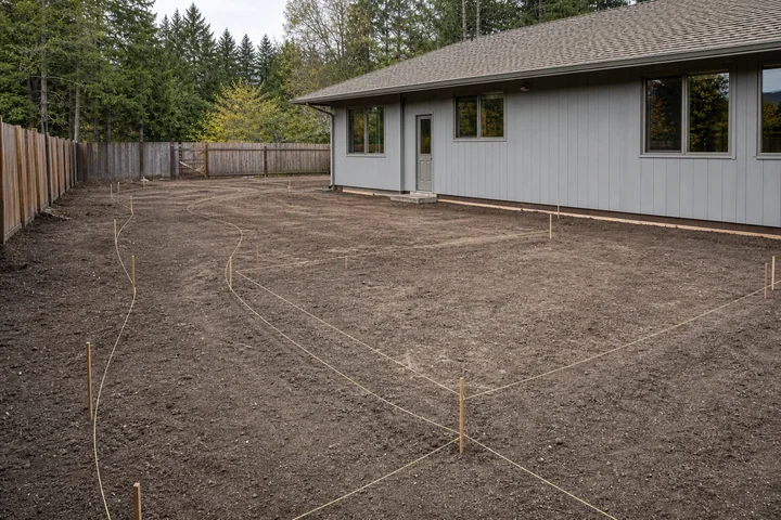 Edible courtyard loop: Site preparation