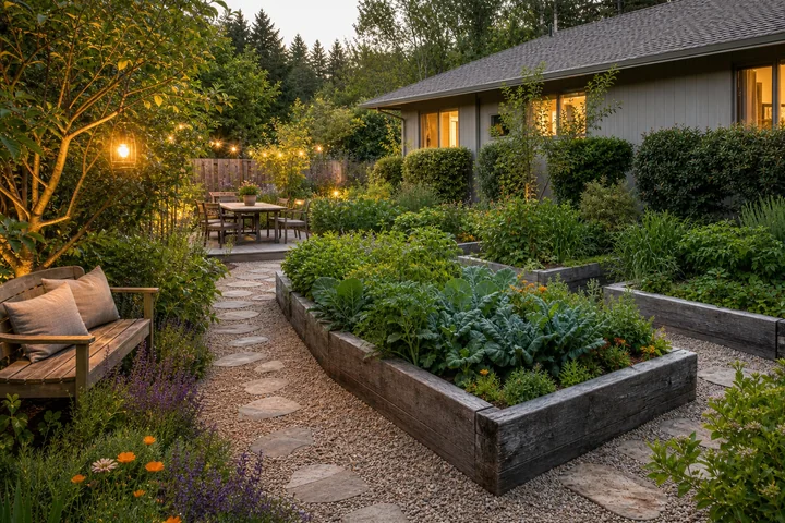 Edible courtyard loop: Final styling