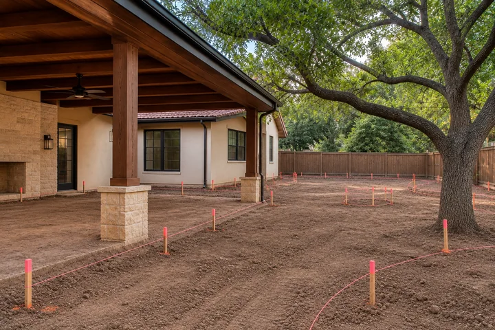 Family pavilion play garden: Site preparation