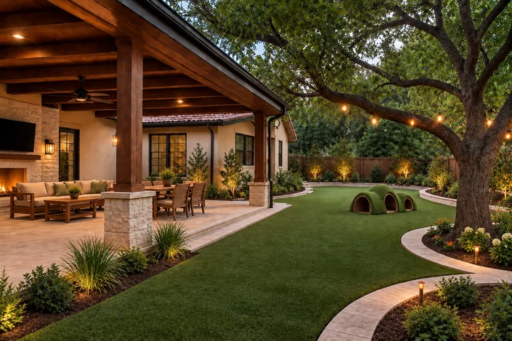 Family pavilion play garden: Final styling