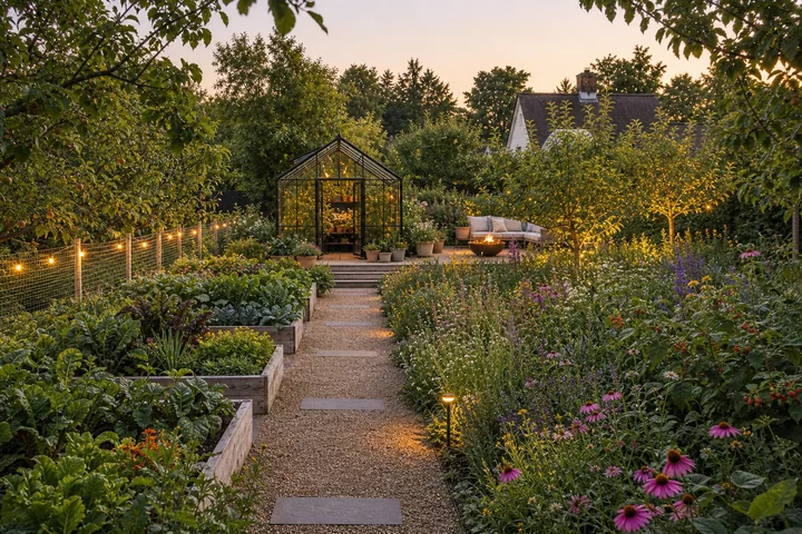 Greenhouse rain garden property: Final styling