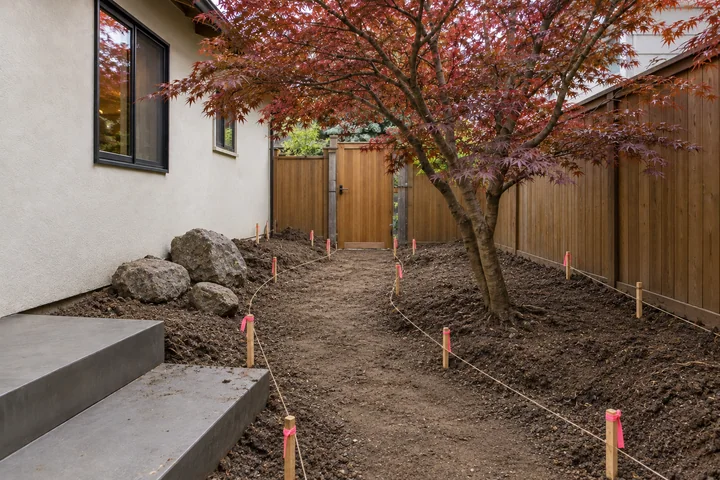 Japanese-inspired small property: Site preparation