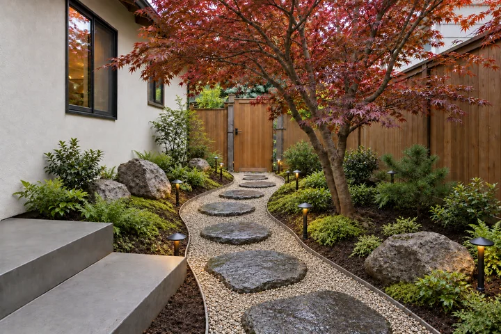 Japanese-inspired small property: Final styling