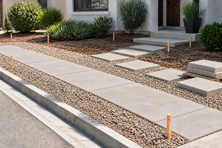 Lavender curb ribbon: Structures and surfaces