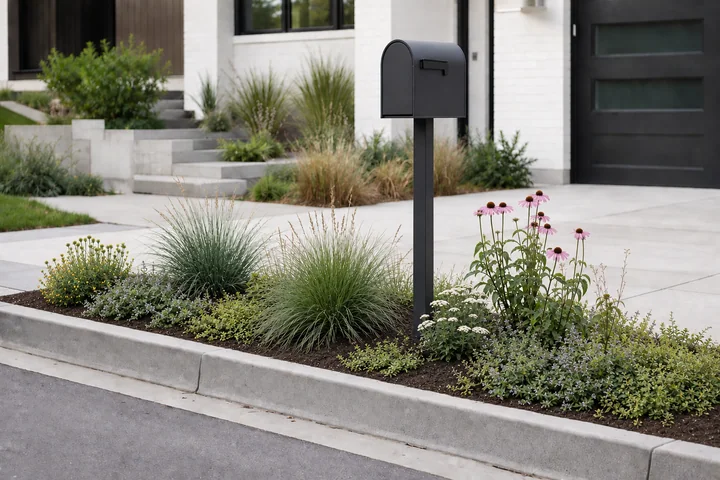 Low-mow mailbox strip: Planting