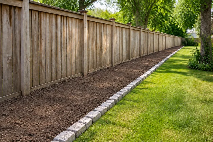 Pollinator fence strip: Base works