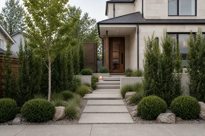 Townhouse utility garden: Final styling