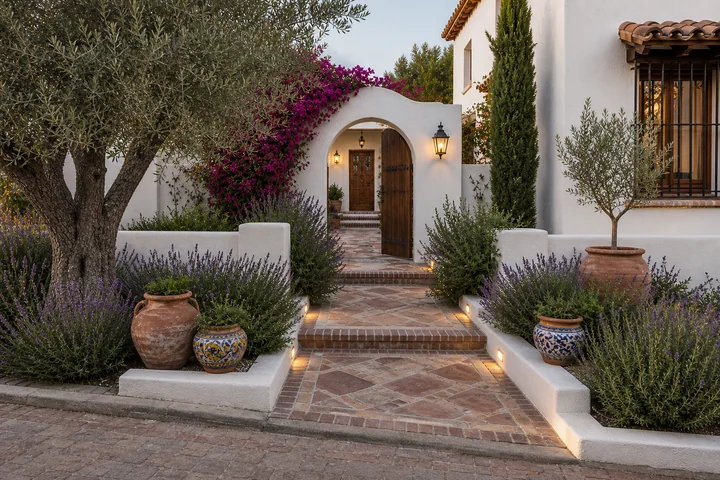 Welcoming front yard entry: Final styling